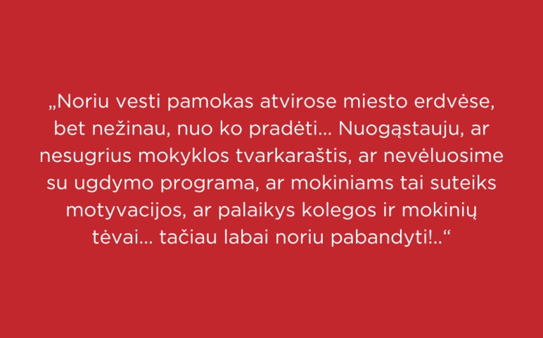 Kviečiame registruotis į kvalifikacijos tobulinimo programą „Vilnius yra mokykla“